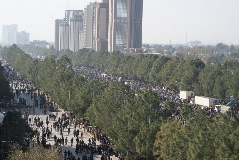 D-Chowk is not Parliament but is the point where offices of GEO and many other banks lie!